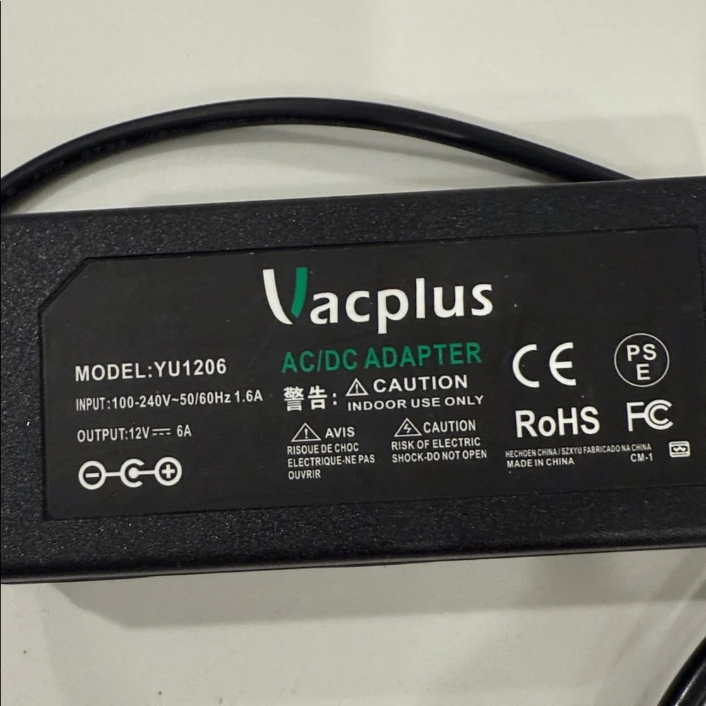Black AC/DC Adapter